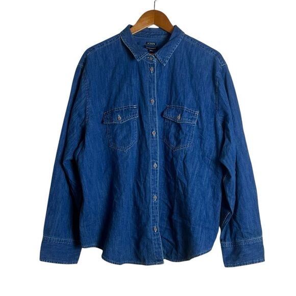 NWT! J. Crew garçon classic fit demin shirt - Picture 1 of 7